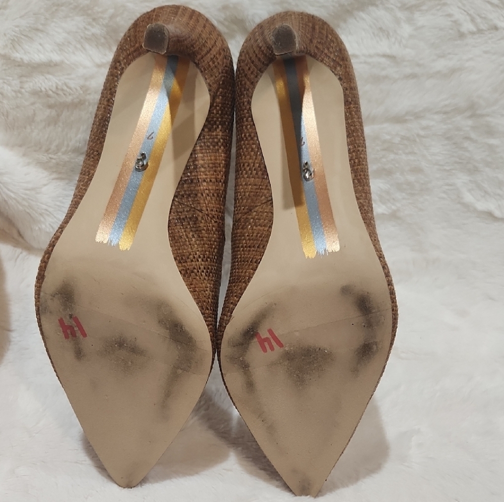 Sam Edelman Textured Brown Heels - Picture 6 of 7